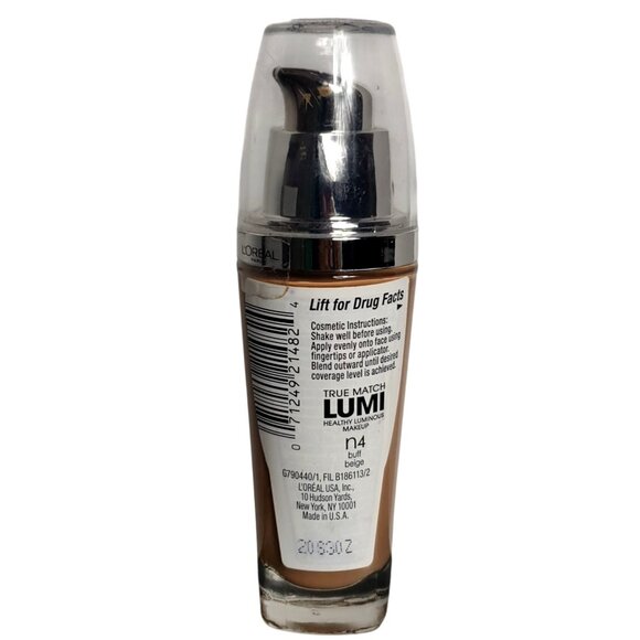 LOreal True Match Lumi Healthy Luminous Foundation SPF 20 1 Fl Oz Buff Beige NEW - Picture 2 of 3